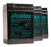 Bateria Atomlux Pack X 5 Gel 6v 4,2ah Recargable Luz Ups 