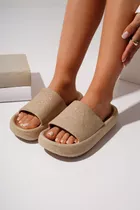 Sandalias Mujer Plataforma Baja Moda Livianas Brick Comodas