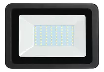 Reflectores Led Para Exteriores Impermeable Ip65 Cubierta De Vidrio Templado Luz Cálida 18 000 Lm Multivoltaje 100 - 277 V~ Illux Rl-36200.n30 200 Watts Negro