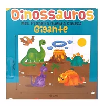 Meu Primeiro Quebra Cabeça Gigante Dinossauros Com 12 Peças