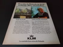 (pb944) Publicidad Clipping Linea Aerea Klm Holanda