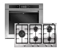 Combo Whirlpool Horno Akzm656ix + Anafe Gma9522x Italia