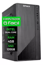 Computador Fácil Dual Core  4gb Ssd120 Ponto De Venda