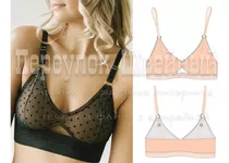 Patrón Molde Lencería Bralette Nahid