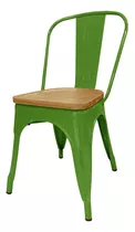 Silla Tolix Madera Plus - Desillas Estructura De La Silla Tono Verde Claro