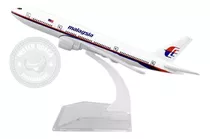 Miniatura Avião Comercial Malaysia Airlines Em Metal