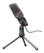 Microfono Trust Mico Gxt 212 Con Tripode 3,5mm Usb Envio Color Negro