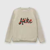 Sweater De Niño Hike Beige (2 A 12 Años)