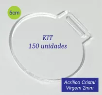 150 Medalhas Redonda 5cm Acrílico 2mm Para Personalizar