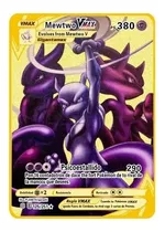 Carta Pokémon Metálica Mewtwo Vmax Gigantamax Español Exclus