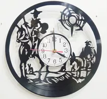 Reloj Artesanal En Disco De Vinilo De El Quijote