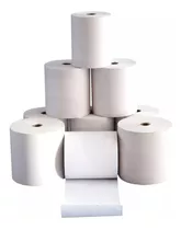 Rollos Térmicos 80x80 Mm Papel Delgado 48 Grs / 10 Unidades 