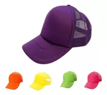 Gorra Visera Trucker Cap Fluo Fluor Cotillón Sublimar Gorro