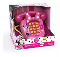 Telefone Infantil Foninho Sonoro Minnie Original - Elka 1061