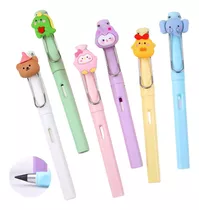 Set De 6 Lápices Infinito Para Niños Lapiz Eterno Kawaii 