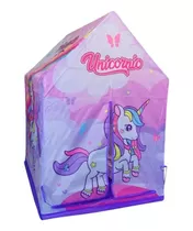 Casita Infantil Carpa Armado Fácil Unicornio Pijamada