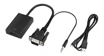 Cabo Mini Convesor Vga Para Hdmi Com Áudio E Vídeo Full Hd