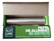Papel Aluminio 80 Mts*30 Cms Alumware 