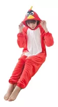 Pijama Kigurumi Angry Birds Rojo Mameluco Cosplay