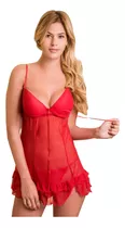 Babydoll Con Copa/ Lenceria Sexy/ Tull Encaje/ Incluye Hilo