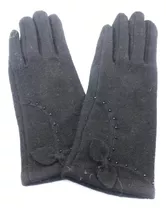 Par De Guantes Con Apliques Canutillos Importados Exclusivos