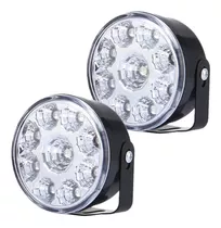 Faro Aux Led Circular De 12v Univ Jgo De 9 Leds 7cm Diametro