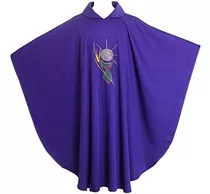 Bessume Sacerdote Casulla Collar Púrpura Vestiduras