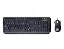 Kit Teclado E Mouse Microsoft Wired Multimidia 600 Usb Preto