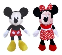 Kit Pelucia Mickey E Minnie Boneco Brinquedo 