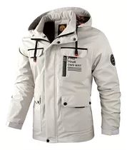 Parka Casual De Longitud Media Para Hombre [u]