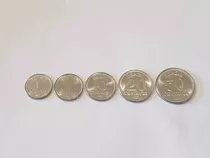 Série Completa 1987 1,5,10,20 E 50 Centavos Flor De Cunho!