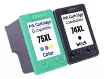 Kit Cartucho De Tinta Compativel Hp 74xl / 75xl