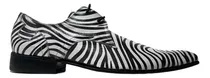   Gales Zebra Zapato Acordonado En Punta Priamo Italy