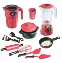 Kit Cozinha Liquidificador Jarra Panela Utensílios Zucatoys