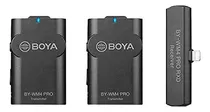 Boya By-wm4 Pro Dual Wireless Lavalier Microphone Para Iphon