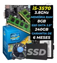 Kit Upgrade Intel I5, Memoria 8gb, Ssd 240gb, Placa Mãe 1155
