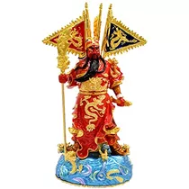 Feng Shui Magnífico Guan Yu, Guan Gong, Kwan Kung Con Cinco 