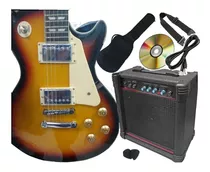 Pack Guitarra Electrica Lespaul Amplificador Accesorios 
