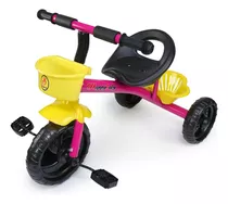 Mega Compras Triciclo Infantil Mc920 Cor Rosa Escuro