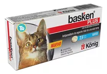 Antiparasitario Basken Gatos Plus 2,5 Kg Por Comprimido