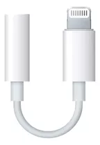 Adaptador Audifono Jack 3.5 A Lightning iPhone Color Blanco