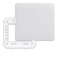 Placa Cega Com Suporte 4x4 Branco Habitat Fame-