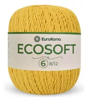 Barbante N6 Ecosoft Euroroma, Fio, Croche, Toque Macio 452m