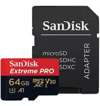 Memoria Micro Sd Sandisk Extreme Pro 64gb Nueva Sellada