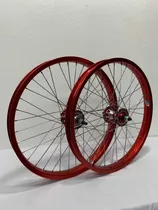 Rines 20 De Aluminio Rojo Para Bicicleta Manzana Silbadora 