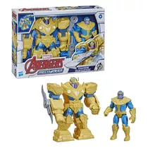 Figura De Acción Marvel Mech Strike Avengers Thanos +4