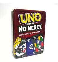 Jogo De Cartas Uno No Mercy/ Tin Box Edition/ Caixa De Metal