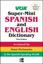 Libro: Diccionario Vox Super-mini De Español E Inglés, 3a Ed
