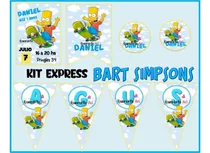 Kit Imprimible Express Personalizado- Bart Simpsons