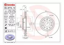 Disco Delantero Audi A1, Ego 2011-2014 Brembo